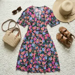 Floral dress — AI concept 'From top'