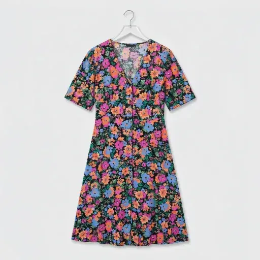 Floral dress — AI concept 'On hanger'